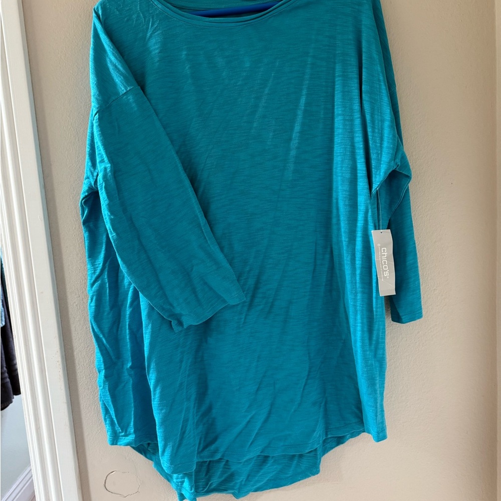Never worn new with tags Chicos 3/4 sleeve shirt